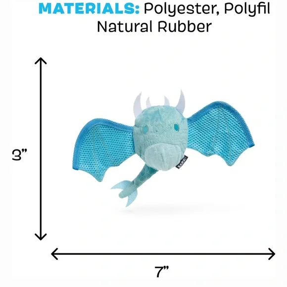 Blue Dragon BarkBox Super Chewer Dog Toy - Picture 2 of 10